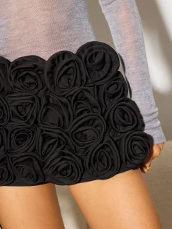 COMMENSE Mid-Waist Rosette Skort* Matching Sets|Bottoms