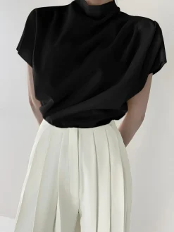 COMMENSE Minimalism Short Sleeve Top* T-shirts|Tops