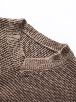 COMMENSE Minimalism V Neck Pullover Sweater* Sweater Tops|Sweaters & Cardigans