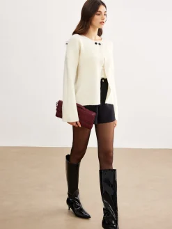 COMMENSE Minimalist Button Split Cardigan* Cardigans|Sweaters & Cardigans
