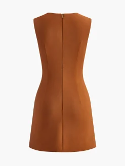 COMMENSE Minimalist Button Tank Dress* Black Dresses|Casual Dresses