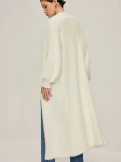 COMMENSE Minimalist Fuzzy Long Cardigan* Cardigans|Sweaters & Cardigans