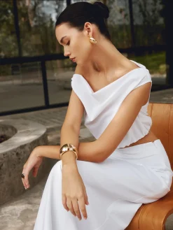 COMMENSE Minimalist Open Wide Bracelet* Rings & Bracelets|Accessories