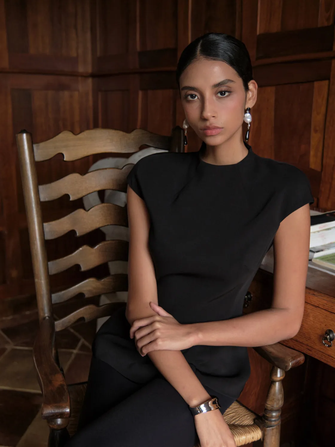 COMMENSE Minimalist Piping Corset Zipper Blouse* Corset Tops|Blouses & Shirts