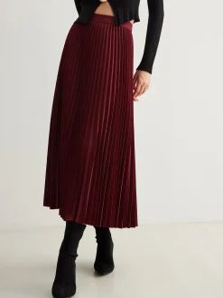 COMMENSE Minimalist Pleated Flowy Skirt* Skirts|Bottoms