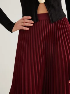 COMMENSE Minimalist Pleated Flowy Skirt* Skirts|Bottoms