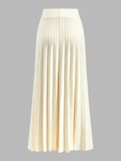 COMMENSE Minimalist Pleated Knit Skirt* Skirts|Knitwear