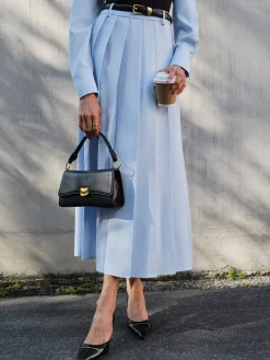 COMMENSE Minimalist Pleated Skirt Without Belt* Skirts|Matching Sets