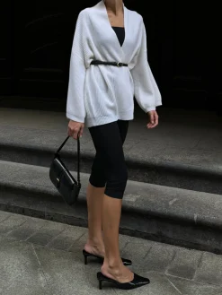COMMENSE Minimalist Ribbed Belted Cardigan* Cardigans|Sweaters & Cardigans