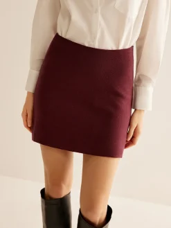 COMMENSE Minimalist Slim Sweater Mini Skirt* Skirts|Knitwear