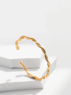 COMMENSE Minimalist Twist Open Bracelet* Rings & Bracelets|Accessories