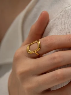 COMMENSE Minimalist Window Ring* Rings & Bracelets|Accessories