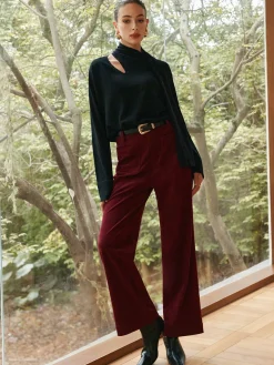 COMMENSE Minimalist Wool-Blend Scarf Sweater* Sweater Tops|Sweaters & Cardigans