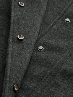 COMMENSE Mock Neck Button Short Jacket* Outerwear|Tops