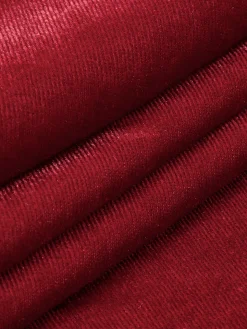 COMMENSE Mock Neck Knotted Velvet Dress* Cocktail & Party Dresses|Long Dresses