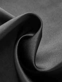 COMMENSE Mock Neck Mesh-Detail Short Dress* Dresses