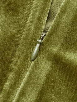 COMMENSE Mock Neck Sleeveless Velvet Dress* Dresses