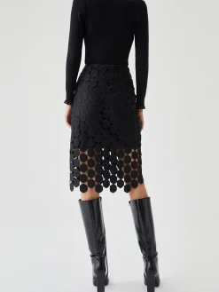 COMMENSE Multi Hexagon Layered Midi Skirt* Skirts|Bottoms