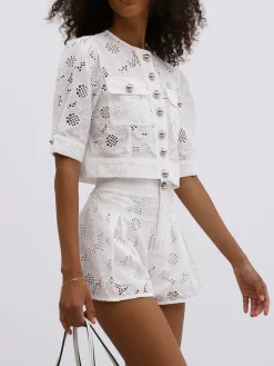 COMMENSE Multi-Button Embroidery Shorts Set* Shorts Sets|Shorts