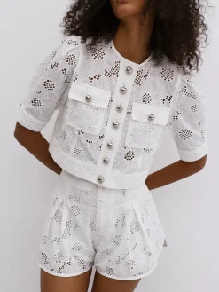 COMMENSE Multi-Button Embroidery Shorts Set* Shorts Sets|Shorts