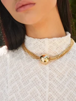 COMMENSE Multi-Chain Glossy Ball Choker* Accessories