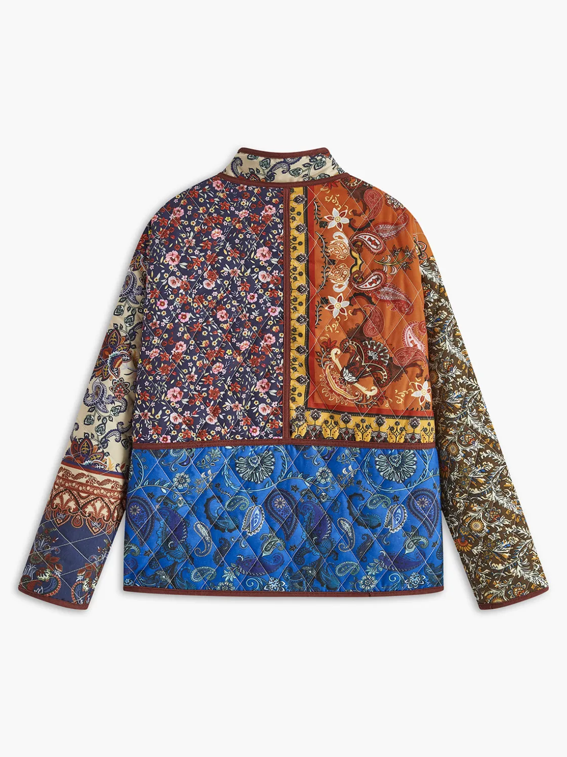 COMMENSE Multi-Color Printed Flap-Pockets Winter Coat* Outerwear|Coats