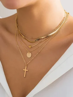COMMENSE Multi-Layered Stacking Pendant Necklace* Necklaces|Accessories