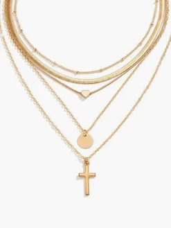 COMMENSE Multi-Layered Stacking Pendant Necklace* Necklaces|Accessories