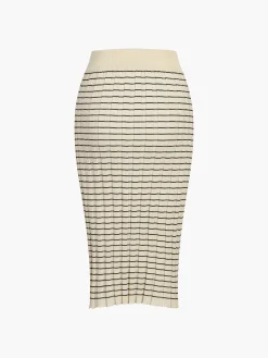 COMMENSE Musical Notation Stripe Three Piece Set* Sweater Tops|Long Sleeve Sets