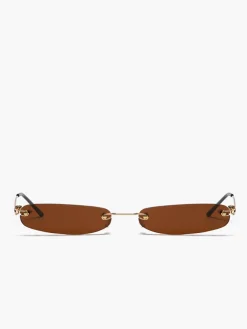 COMMENSE Narrow Rimless Rectangular Sunglasses* Sunglasses|Accessories
