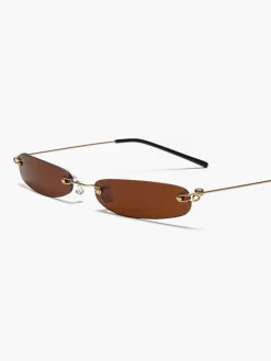 COMMENSE Narrow Rimless Rectangular Sunglasses* Sunglasses|Accessories
