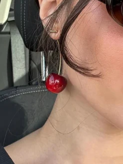 COMMENSE New Fashion Cherry Drop Earrings* Earrings|Accessories