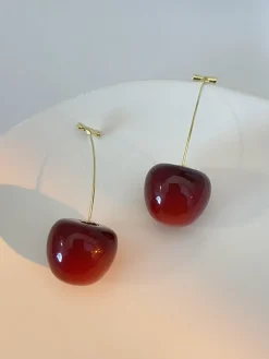COMMENSE New Fashion Cherry Drop Earrings* Earrings|Accessories
