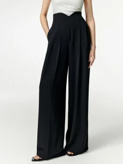 COMMENSE Notch Wide Leg Dress Pants* Wide Leg|Pants