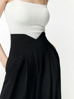 COMMENSE Notch Wide Leg Dress Pants* Wide Leg|Pants
