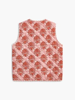 COMMENSE Nuboheme Printed Tie Front Vest* Outerwear|Vests