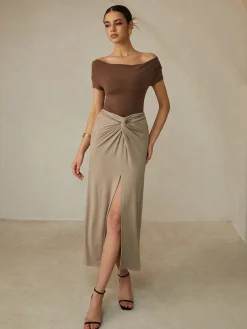 COMMENSE Off-Shoulder Pleated Blouse* Blouses & Shirts|Tops