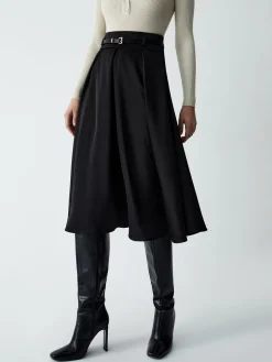 COMMENSE Old Money Aesthetics Belted Skirt* Skirts|Bottoms