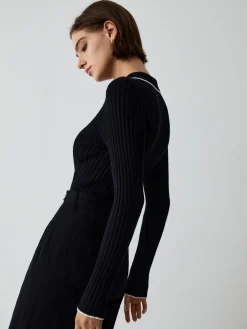COMMENSE Old Money Aesthetics Polo Knit Top* Sweater Tops|Sweaters & Cardigans