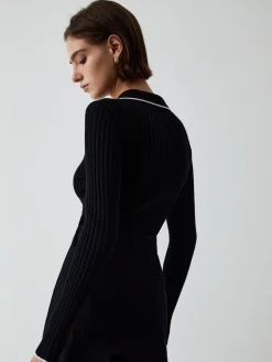 COMMENSE Old Money Aesthetics Polo Knit Top* Sweater Tops|Sweaters & Cardigans