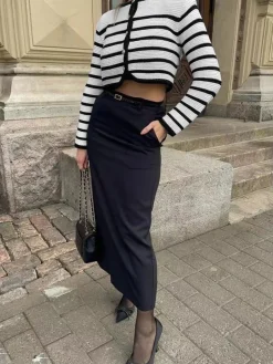 COMMENSE Old Money Aesthetics Stripe Cardigan* Cardigans|Sweaters & Cardigans