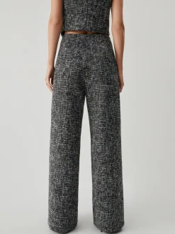 COMMENSE Old Money Tweed Straight Leg Pocket Pants* Pants|Matching Sets