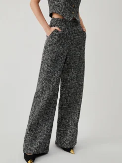 COMMENSE Old Money Tweed Straight Leg Pocket Pants* Pants|Matching Sets