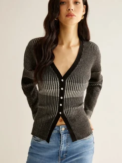 COMMENSE Ombre Button Slim Cardigan* Cardigans|Sweaters & Cardigans