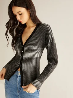 COMMENSE Ombre Button Slim Cardigan* Cardigans|Sweaters & Cardigans