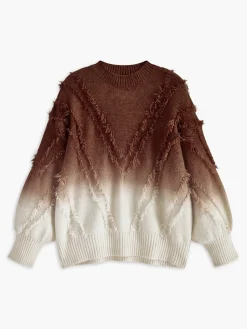 COMMENSE Ombre Tassel Piping Sweater* Knitwear|Tops