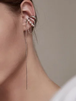 COMMENSE One Piece Triple Love Drop Ear Cuff* Earrings|Accessories