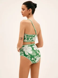COMMENSE One Shoulder Floral Bikini Set* Swimwear|Tops