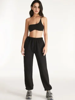 COMMENSE One Shoulder Solid Sports Bra* Tank Tops & Camis|Tops