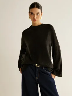 COMMENSE Open Back Tie Sweater* Sweater Tops|Sweaters & Cardigans